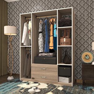 Giysi Dolabı Orhan 175*120*40 Crd Gardırop 2 Çekmeceli Cordoba