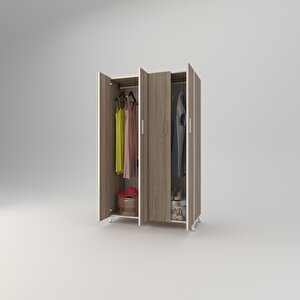 Gardırop 4 Kapaklı Kapılı Defne 168*100*42 Crd Ayaklı Gardolap Dolap Cordoba