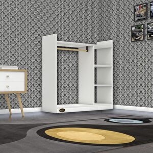 Giysi Dolabı Turabi 090*090*30 Byz Beyaz