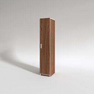 Gardırop Öğrenci Dolabı Tek Kapılı Günebakan Cvz 180*35*42 Cvz Gardolap Dolap Ofis Ceviz
