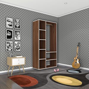 Giysi Dolabı Hüsamettin 180*090*40 Cvz Gardırop Ceviz