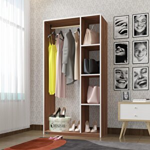 Giysi Dolabı Alpaslan 175*90*40 Cvz Gardırop Ceviz