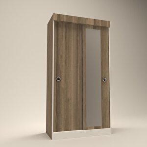 Gardırop Sürgülü Kapaklı Kapılı Karanfil090 Crd Aynalı Gardolap Dolap Cordoba