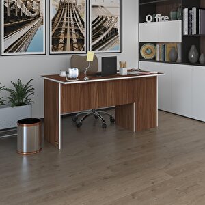 Ofis Masası Miyamoto Cvz Sol 75*120*80 Kilitli Kapaklı Dolap Bilgisayar Çalışma Masası