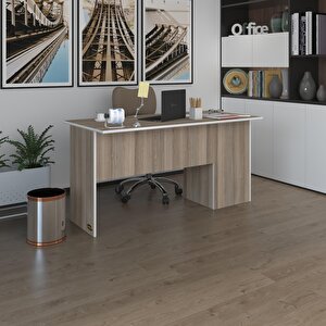 Ofis Masası Miyamoto Crd Sol 75*140*80 Raflı Dolap Bilgisayar Çalışma Masası
