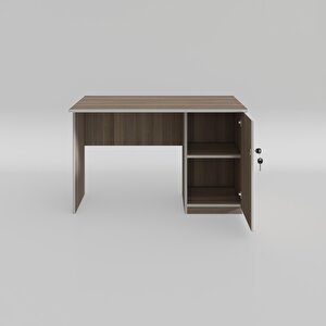 Ofis Masası Yoko Ono Crd Sağ 75*150*60 Kilitli Kapaklı Dolap Eşkenar Bilgisayar Çalışma Masası