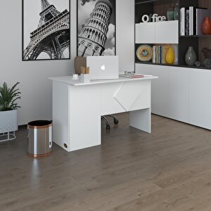 Ofis Masası Yoko Ono Byz Sağ 75*130*80 Raflı Dolap Eşkenar Bilgisayar Çalışma Masası