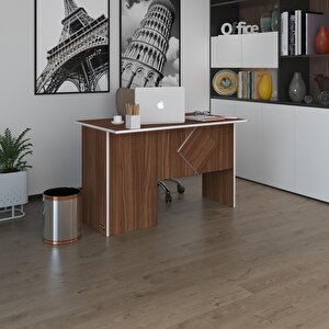 Ofis Masası Yoko Ono Cvz Sağ 75*160*60 Kilitli Kapaklı Dolap Eşkenar Bilgisayar Çalışma Masası