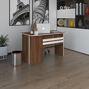 Ofis Masası Kamikaze Cvz Sağ 75*160*80 Kilitli Kapaklı Dolap Şeritli Bilgisayar Çalışma Masası