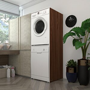 Çamaşır-bulaşık Makinesi Dolabı Katinka Cvz 180*70*60 Banyo Çift Katlı Kapaksız Arkalıksız
