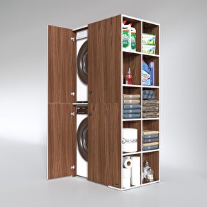 Çamaşır-kurutma Makinesi Dolabı Kapaklı Fedyenka Cvz 180*090*60 Banyo Arkalıksız