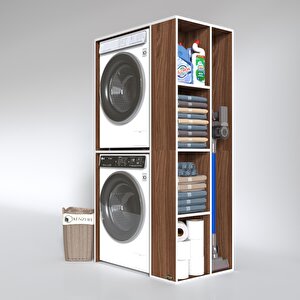 Çamaşır-kurutma Makinesi Dolabı Demyan Cvz 180*090*60 Banyo Kapaksız Arkalıksız