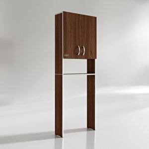Kenzlife Çamaşır Makinesi Dolabı Veronika Cvz 180*066*20 Banyo Çift Kapaklı Arkalıksız