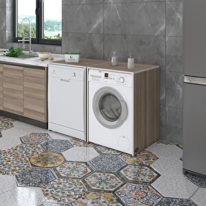 Çamaşır&kurutma&bulaşık Makinesi Dolabı Naumkare Cordoba 90x40x60 Kapaksız Arkalıksız