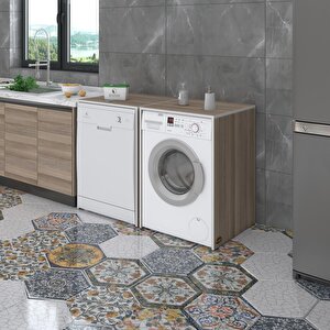 Çamaşır&kurutma&bulaşık Makinesi Dolabı Naumkare Crd 90*140*60 Kapaksız Arkalıksız