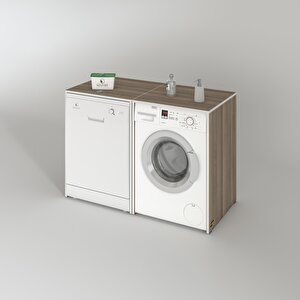 Çamaşır&kurutma&bulaşık Makinesi Dolabı Naumkare Cordoba 90x40x60 Kapaksız Arkalıksız