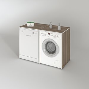 Çamaşır&kurutma&bulaşık Makinesi Dolabı Naumkare Crd 90*140*60 Kapaksız Arkalıksız