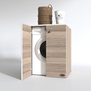 Çamaşır Makinesi Dolabı Kapaklı Tatyana Crd 90*70*60 Banyo Ofis Kapaklı Arkalıksız