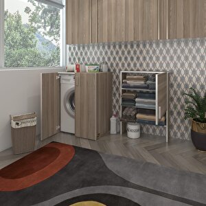 Çamaşır Makinesi Dolabı Kasparov Crd 180*066*55-20 Banyo Kapaklı Arkalıksız