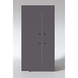 Kenzlife Çamaşır-kurutma Makinesi Dolabı Kapaklı Fedyenka Gri 180*090*60 Banyo Arkalıksız