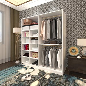 Giysi Dolabı Fikret 180*180*45 Byz Gardırop