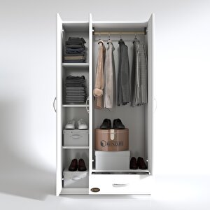 Gardırop 3 Kapılı 1 Çekmeceli Hanımeli 180*120*52 Byz Xlarge Kapaklı Gardolap Dolap