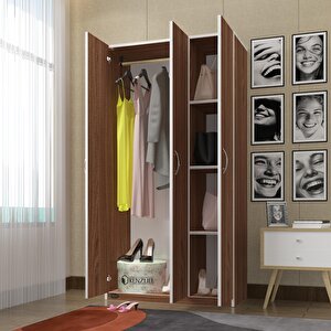 Gardırop 3 Kapılı Ballıbaba 180*120*52 Cvz Xlarge Kapaklı Gardolap Dolap