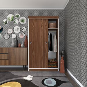 Gardırop Sürgülü Kapaklı Kapılı Karanfil100 Cvz Gardolap Dolap