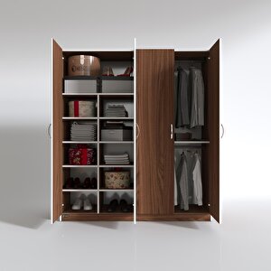 Gardırop 4 Kapılı Kaktüs 180*160*52 Cvz Xlarge Kapaklı Gardolap Dolap