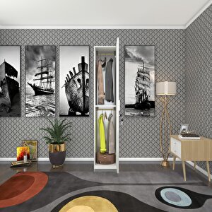 Gardırop 1 Kapılı Kilitli Öğrenci Dolabı Tek Kapı Günebakan Byz 180*35*42 Gardolap Dolap Ofis