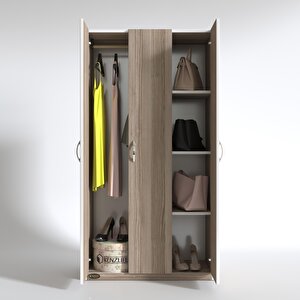 Gardırop 3 Kapılı Ballıbaba 180*120*52 Crd Xlarge Kapaklı Gardolap Dolap