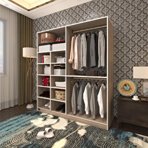 Giysi Dolabı Fikret 180*180*45 Crd Gardırop