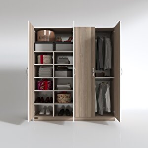 Gardırop 4 Kapılı Kaktüs 180*160*52 Crd Xlarge Kapaklı Gardolap Dolap