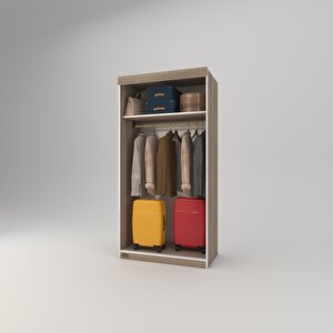 Gardırop Sürgülü Kapaklı Kapılı Karanfil090 Crd Gardolap Dolap