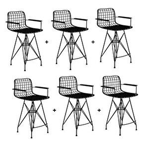 Knsz Masa Sandalye Takımı Hem105x130x090 6 Sandalye Syhsyh Kolçaklı