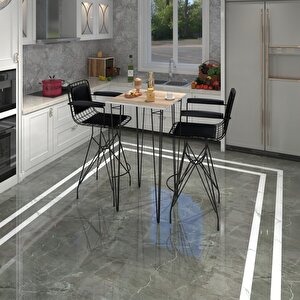 Knsz Masa Sandalye Takımı Hem105zengin Crdsyh 060*060 2 Sandalye Syhsyh Kolçaklı Sırt Minderli