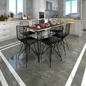 Knsz Masa Sandalye Takımı Hem75mazlum Cvzsyh 130*090 6 Sandalye Syhsyh