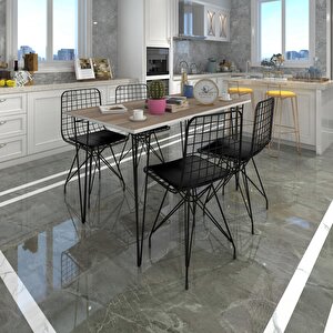 Knsz Masa Sandalye Takımı Hem75mazlum Crdsyh 130*070 4 Sandalye Syhsyh