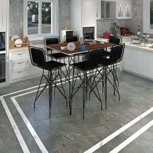 Knsz Masa Sandalye Takımı Hem105zengin Cvzsyh 130*090 6 Sandalye Syhsyh Sırt Minderli