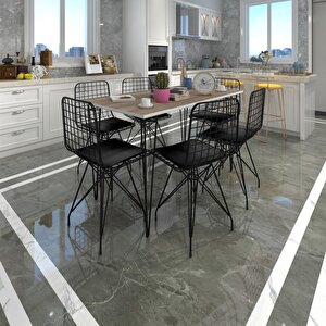 Knsz Masa Sandalye Takımı Hem75mazlum Crdsyh 130*090 6 Sandalye Syhsyh