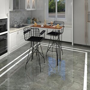 Knsz Masa Sandalye Takımı Hem105zengin Cvzsyh 100*040 2 Sandalye Syhsyh Kolçaklı