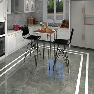 Knsz Masa Sandalye Takımı Hem105zengin Cvzsyh 060*060 2 Sandalye Syhsyh Sırt Minderli