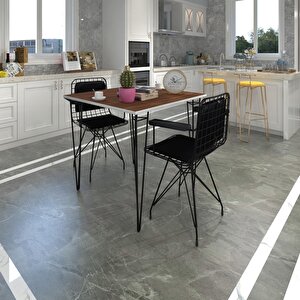 Knsz Masa Sandalye Takımı Hem75mazlum Cvzsyh 070*070 Klçsm 2 Sandalye Syhsyh Kolçaklı Sırt Minderli