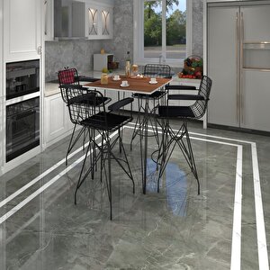 Knsz Masa Sandalye Takımı Hem105zengin Cvzsyh 080*080 4 Sandalye Syhsyh Kolçaklı