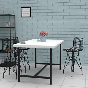 Knsz Ufak Boy Tel Bar Sandalyesi 1 Li Uslu Syhviona 55 Cm Oturma Yüksekliği Mutfak Bahçe Cafe Ofis
