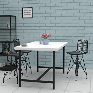 Knsz Ufak Boy Tel Bar Sandalyesi 1 Li Uslu Syhsyh 55 Cm Oturma Yüksekliği Mutfak Bahçe Cafe Ofis