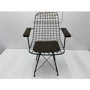 Knsz Kafes Tel Sandalyesi 1 Li Mazlum Syhkahve Penye Kumaş Kolçaklı Ofis Cafe Bahçe Mutfak