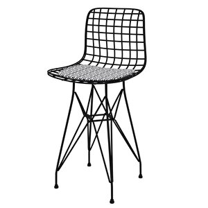 Knsz Ufak Boy Tel Bar Sandalyesi 1 Li Uslu Syhtalen 55 Cm Oturma Yüksekliği Mutfak Bahçe Cafe Ofis