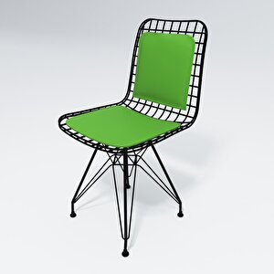 Knsz Kafes Tel Sandalyesi 4 Lü Mazlum Syhyşl Sırt Minderli Ofis Cafe Bahçe Mutfak