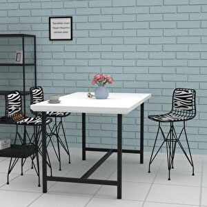 Knsz Ufak Boy Tel Bar Sandalyesi 1 Li Uslu Syhbonar Sırt Minderli 55 Cm Oturma Yüksekliği Mutfak Bahçe Cafe Ofis
